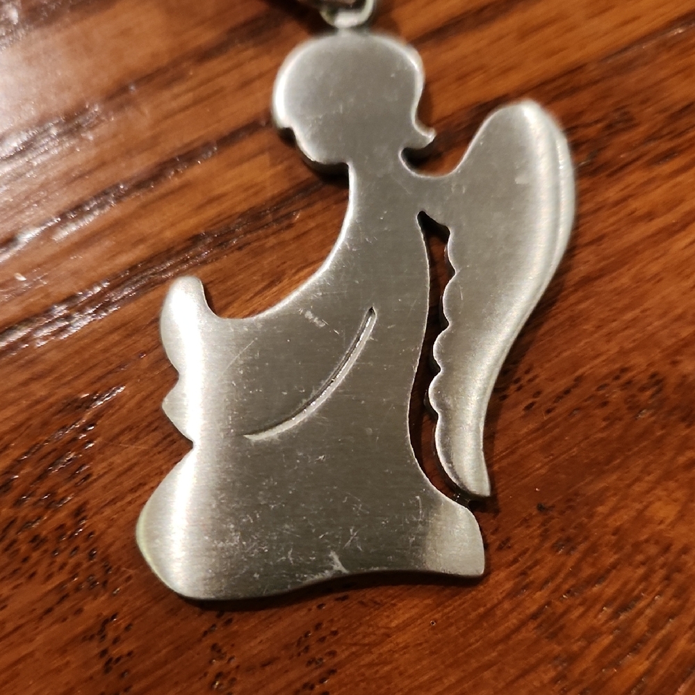Pewter Vintage Angel Ornament
